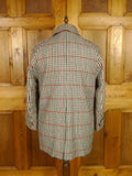25/1103 superb immaculate haggart of aberfeldy gun check heavyweight wool field coat shooting jacket w/ wool lining 38-39