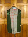 25/1103 superb immaculate haggart of aberfeldy gun check heavyweight wool field coat shooting jacket w/ wool lining 38-39
