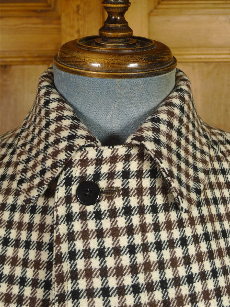 25/1104 exceptional immaculate invertere gun check tweed field coat shooting jacket 38-39