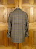 25/1105 immaculate aquascutum london glen check tweed field coat shooting jacket 45-46