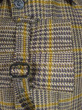 25/1105 immaculate aquascutum london glen check tweed field coat shooting jacket 45-46