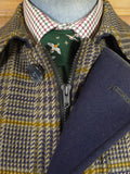 25/1105 immaculate aquascutum london glen check tweed field coat shooting jacket 45-46