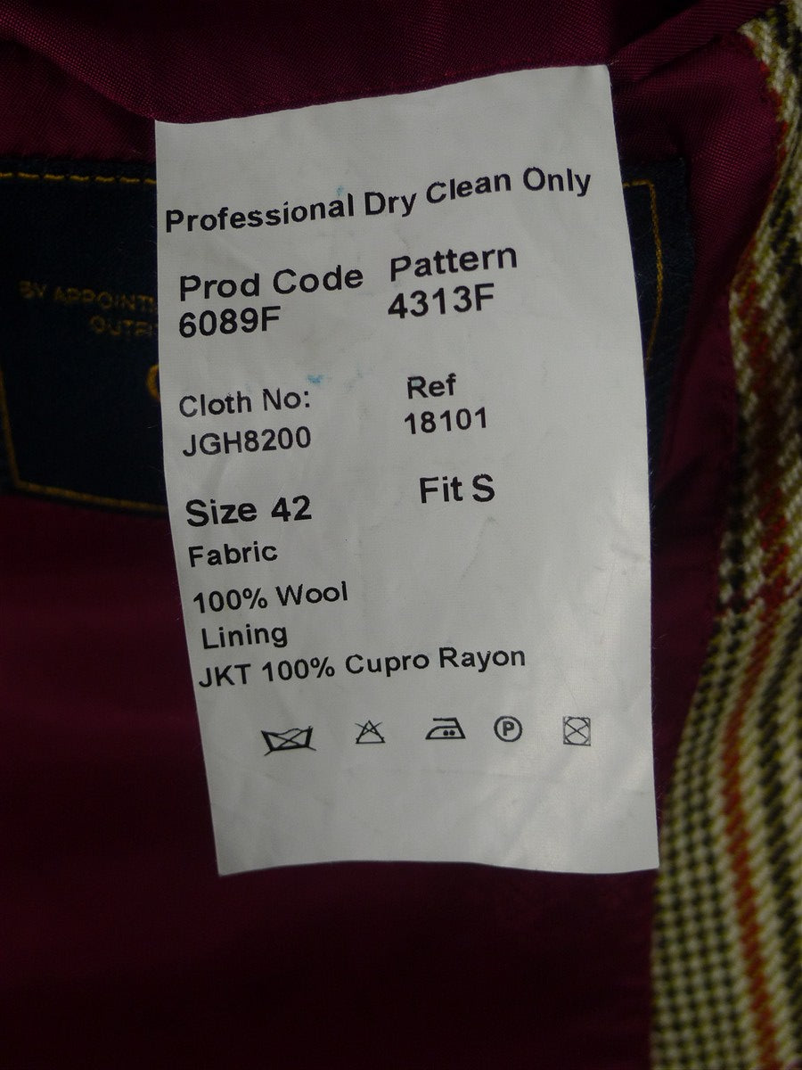 25/1092 immaculate crombie sporting check tweed sports jacket blazer 42 short