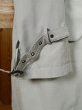 25/1110 near mint aquascutum 100% cotton woven cream raincoat w/ belt 42 regular