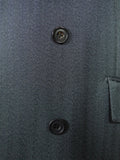 25/1134 dege & skinner 2002 savile row bespoke heavyweight grey herringbone worsted d/b suit w/ 2 pair trs 44 regular