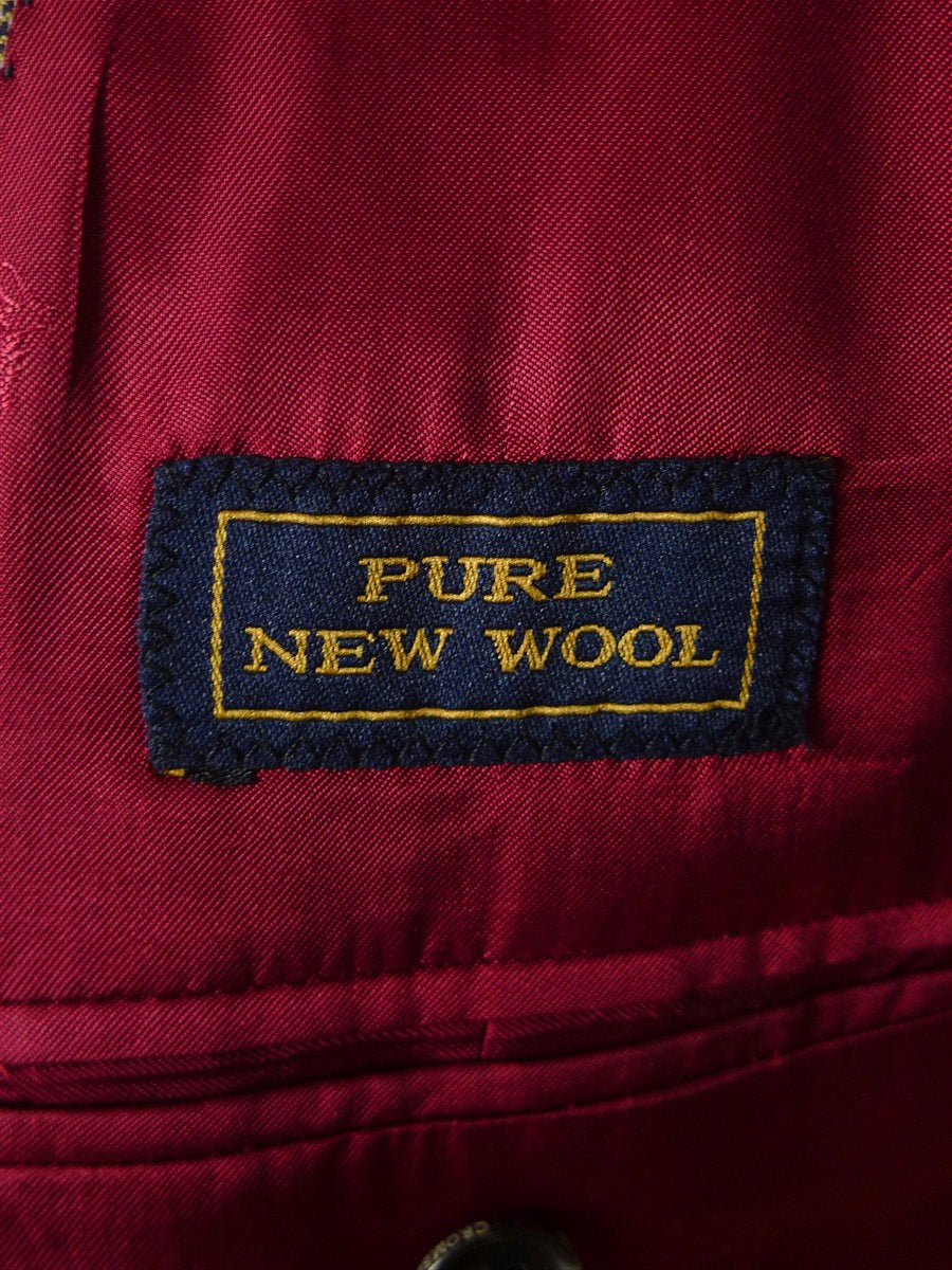 25/1129 immaculate crombie 100% wool sporting check blazer sports jacket w/ working cuff & original bag 44 regular