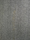 25/1139 superb vintage british grey herringbone wool chesterfield coat overcoat 40-42