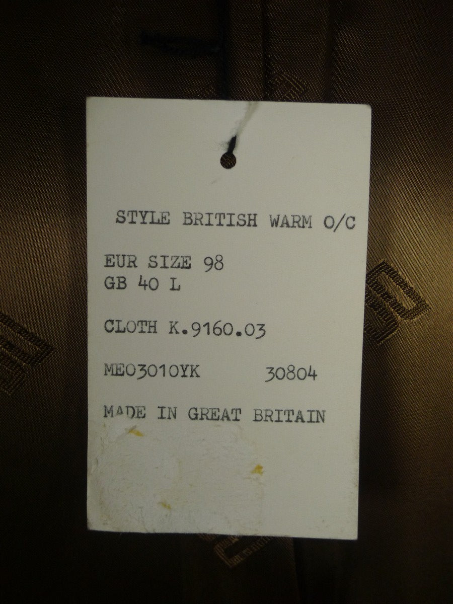 25/1142 new old stock mint w/tags daks full-length british warm sandhurst officers overcoat coat 40 long