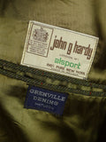 25/1147 wonderful vintage bepsoke tailored john g hardy green wp check tweed half-norfolk jacket w/ ghillie collar 38 regular
