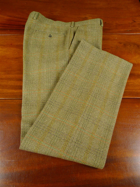 25/1121 immaculate vintage bladen supasax wp check tweed country trouser 34