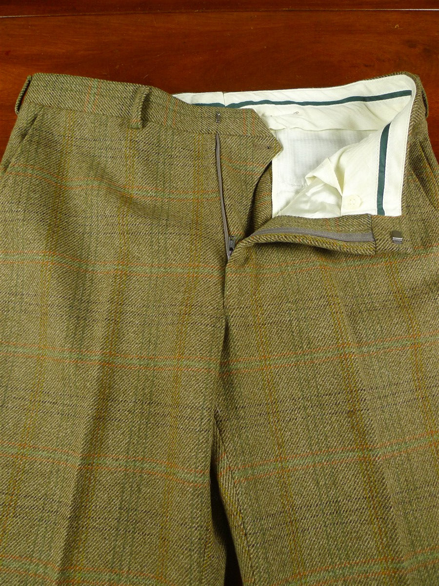 25/1121 immaculate vintage bladen supasax wp check tweed country trouser 34