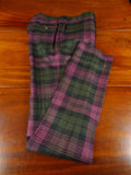 25/1123 brand new hackett tartan wool evening dress trouser 34