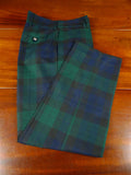 25/1124 immaculate morrison kilt makers black watch tartan evening dress trouser 30