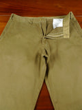 25/1125 immaculate rm williams australian heavy cotton drill brown chino jean trouser 38