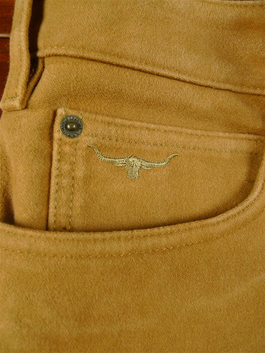 25/1126 immaculate rm williams australian heavy cotton moleskin tan brown jean trouser 38