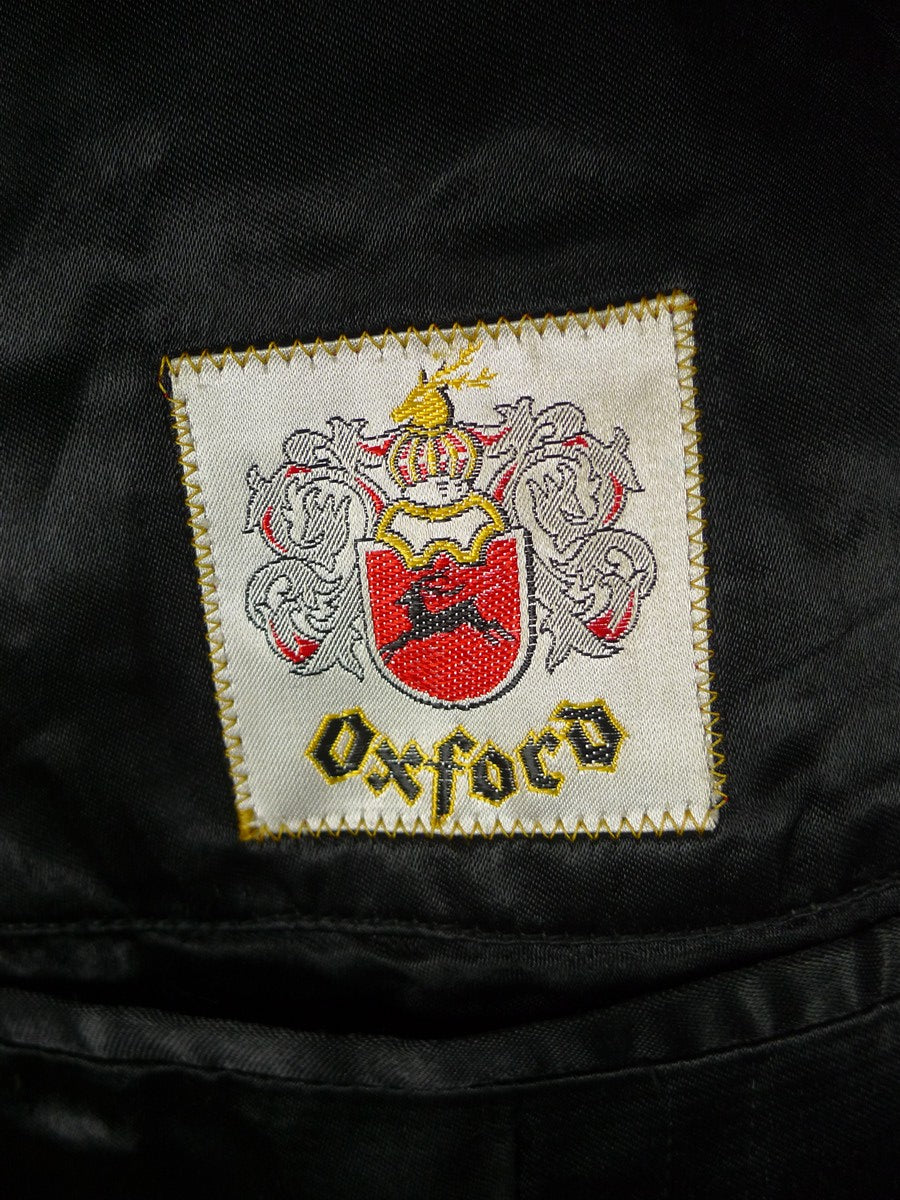 25/1138 genuine 1950s vintage heavyweight charcoal grey diagonal twill d/b overcoat coat 44