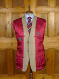 25/1129 immaculate crombie 100% wool sporting check blazer sports jacket w/ working cuff & original bag 44 regular