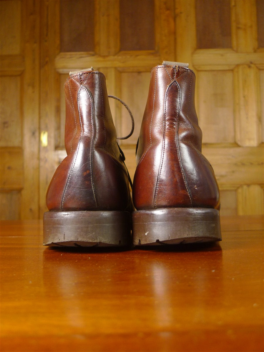 25/1149 mahogany brown grenson commando sole field boot uk 10