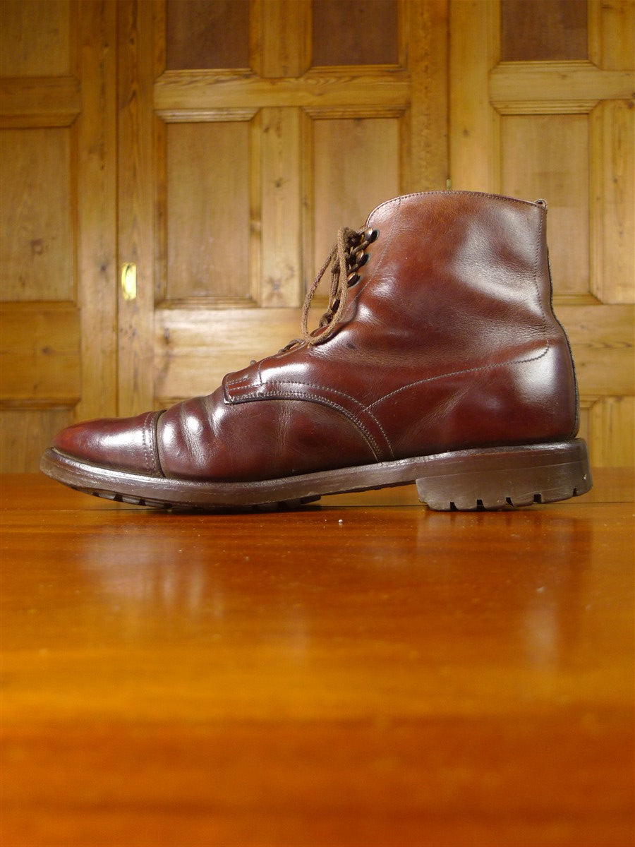 25/1149 mahogany brown grenson commando sole field boot uk 10
