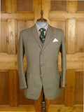 25/1170 superb 1969 vintage connock & lockie bespoke heavyweight worsted 3-piece brown gun check town & country suit 41 long