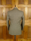 25/1170 superb 1969 vintage connock & lockie bespoke heavyweight worsted 3-piece brown gun check town & country suit 41 long