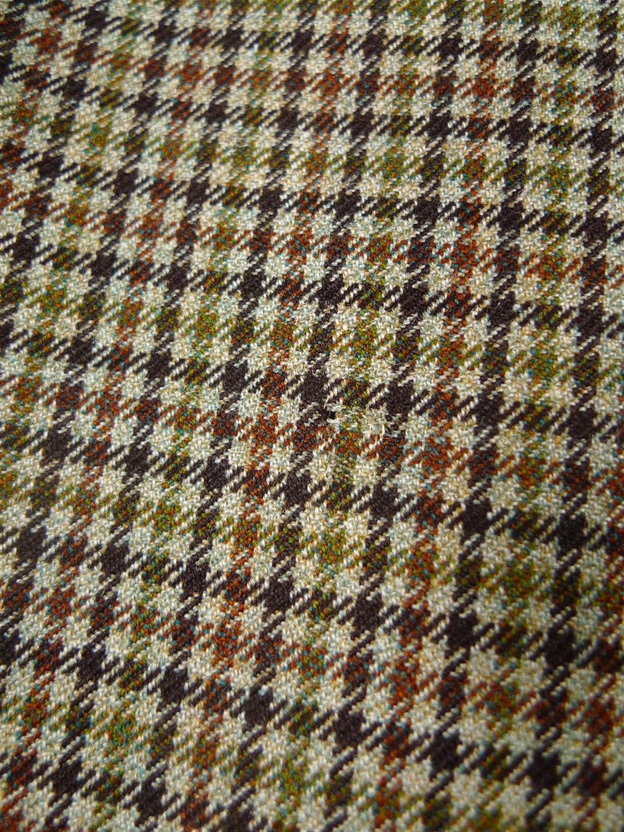 25/1170 superb 1969 vintage connock & lockie bespoke heavyweight worsted 3-piece brown gun check town & country suit 41 long