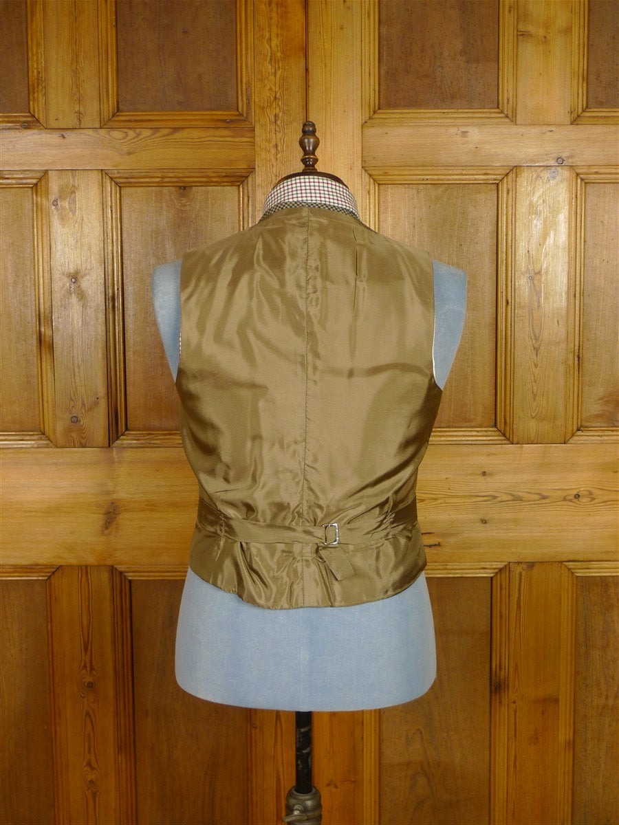 25/1170 superb 1969 vintage connock & lockie bespoke heavyweight worsted 3-piece brown gun check town & country suit 41 long