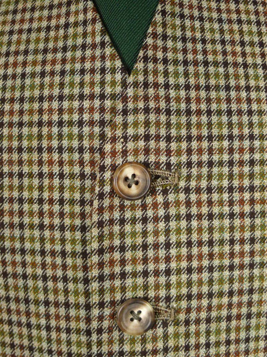 25/1170 superb 1969 vintage connock & lockie bespoke heavyweight worsted 3-piece brown gun check town & country suit 41 long