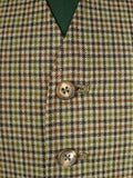 25/1170 superb 1969 vintage connock & lockie bespoke heavyweight worsted 3-piece brown gun check town & country suit 41 long