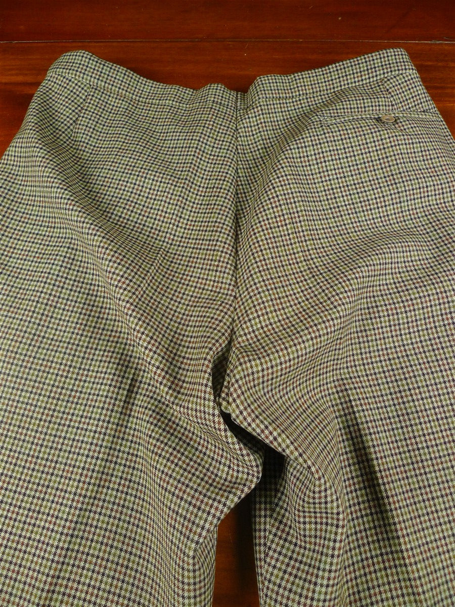 25/1170 superb 1969 vintage connock & lockie bespoke heavyweight worsted 3-piece brown gun check town & country suit 41 long