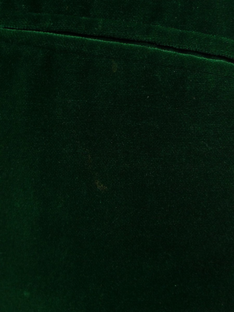 25/1156 exceptional 1972 cyril a castle savile row bespoke bottle green velvet smoking / dinner jacket w/ silk facings 39-40 regular
