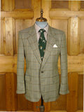 25/1167 immaculate vintage aquascutum gun check wool tweed sports jacket blazer 40 regular