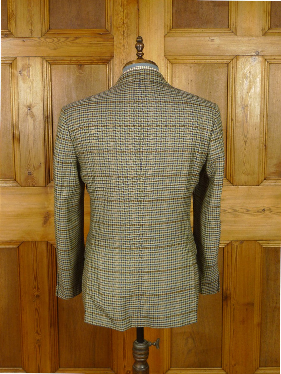 25/1167 immaculate vintage aquascutum gun check wool tweed sports jacket blazer 40 regular