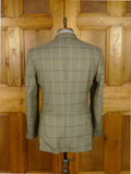 25/1167 immaculate vintage aquascutum gun check wool tweed sports jacket blazer 40 regular