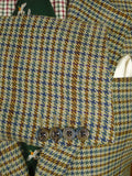 25/1167 immaculate vintage aquascutum gun check wool tweed sports jacket blazer 40 regular