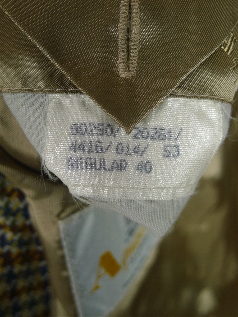 25/1167 immaculate vintage aquascutum gun check wool tweed sports jacket blazer 40 regular