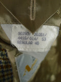 25/1167 immaculate vintage aquascutum gun check wool tweed sports jacket blazer 40 regular