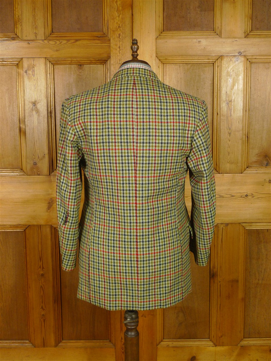 25/1173 vintage 1964 anderson & sheppard savile row bespoke gun check tweed shooting suit for restoration 42 regular to long