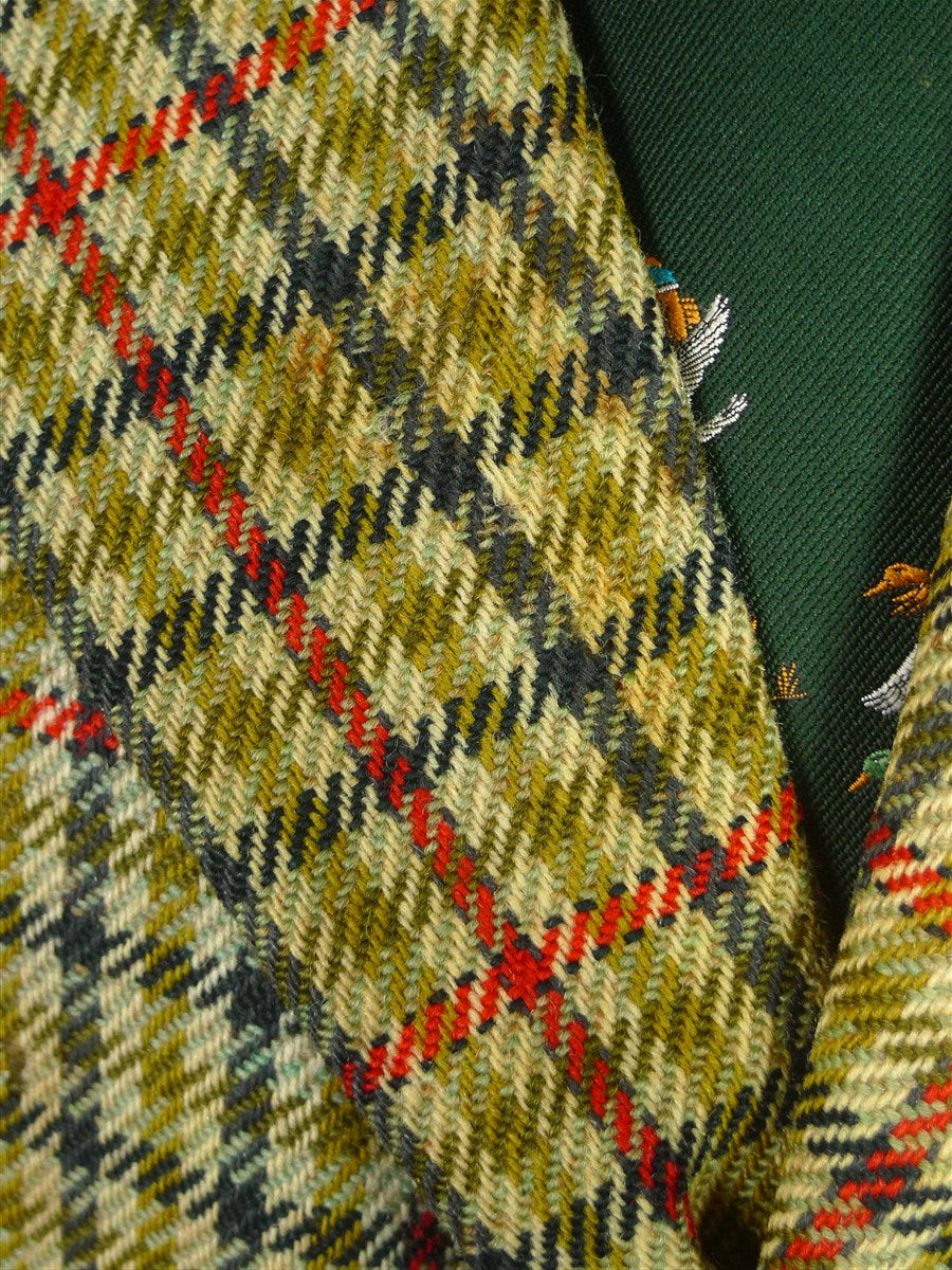 25/1173 vintage 1964 anderson & sheppard savile row bespoke gun check tweed shooting suit for restoration 42 regular to long