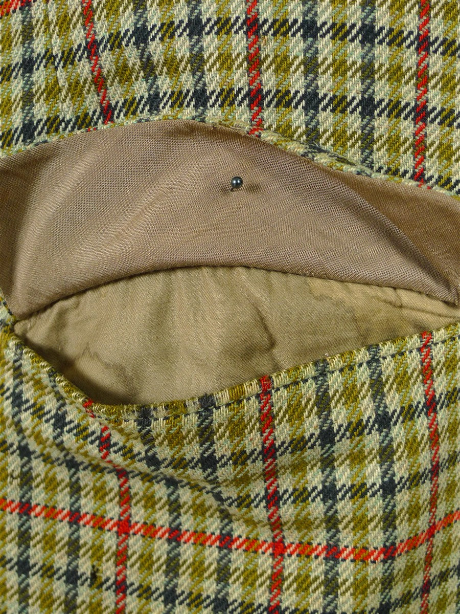 25/1173 vintage 1964 anderson & sheppard savile row bespoke gun check tweed shooting suit for restoration 42 regular to long