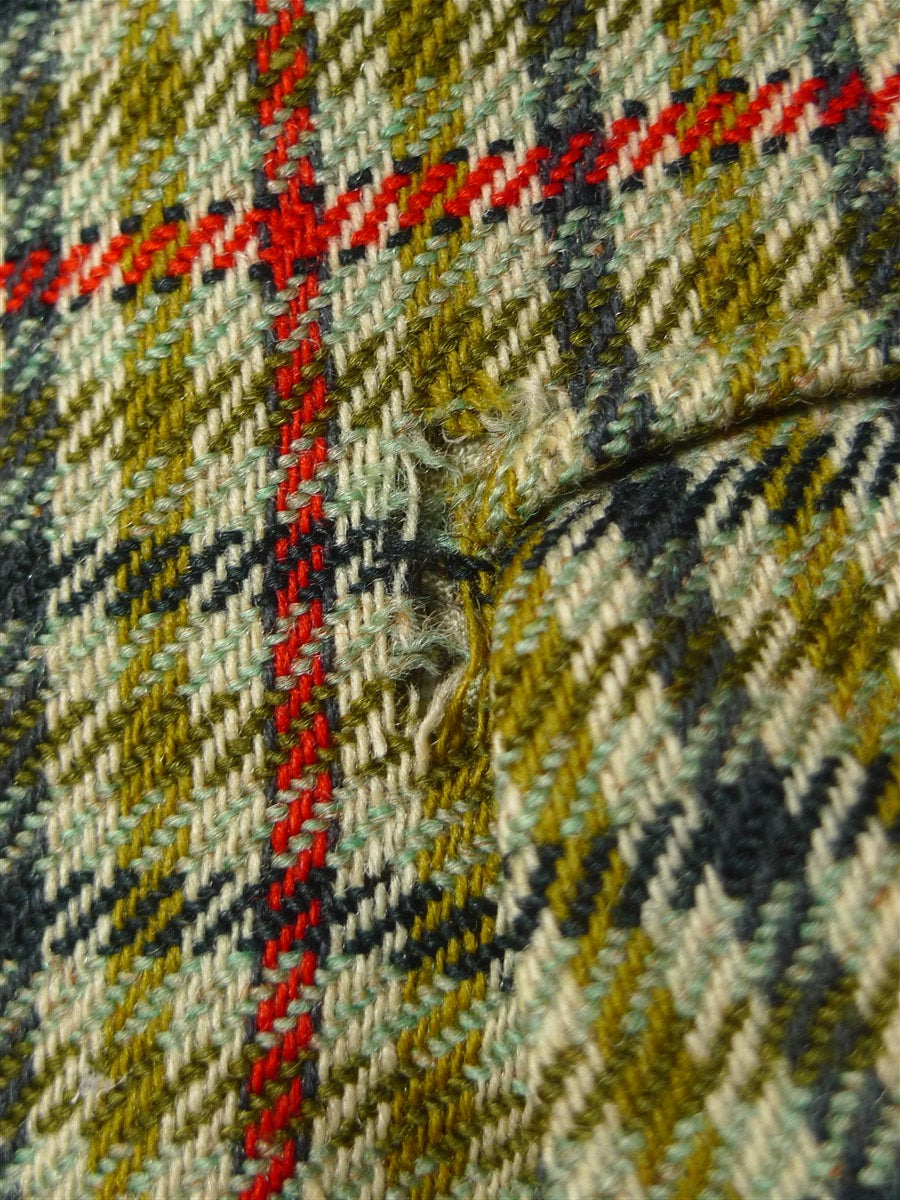 25/1173 vintage 1964 anderson & sheppard savile row bespoke gun check tweed shooting suit for restoration 42 regular to long