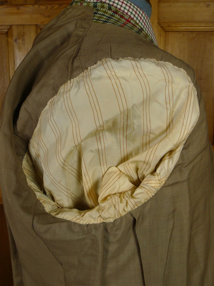 25/1173 vintage 1964 anderson & sheppard savile row bespoke gun check tweed shooting suit for restoration 42 regular to long