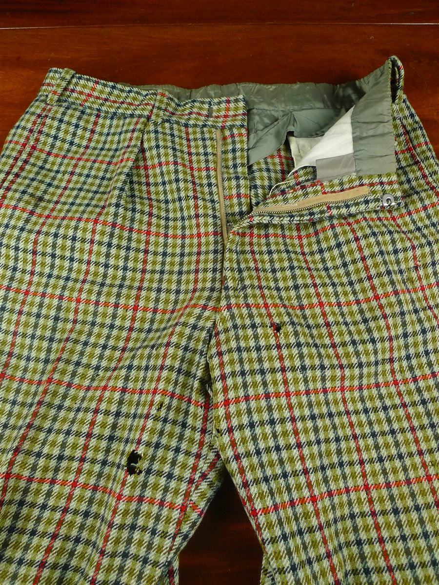 25/1173 vintage 1964 anderson & sheppard savile row bespoke gun check tweed shooting suit for restoration 42 regular to long