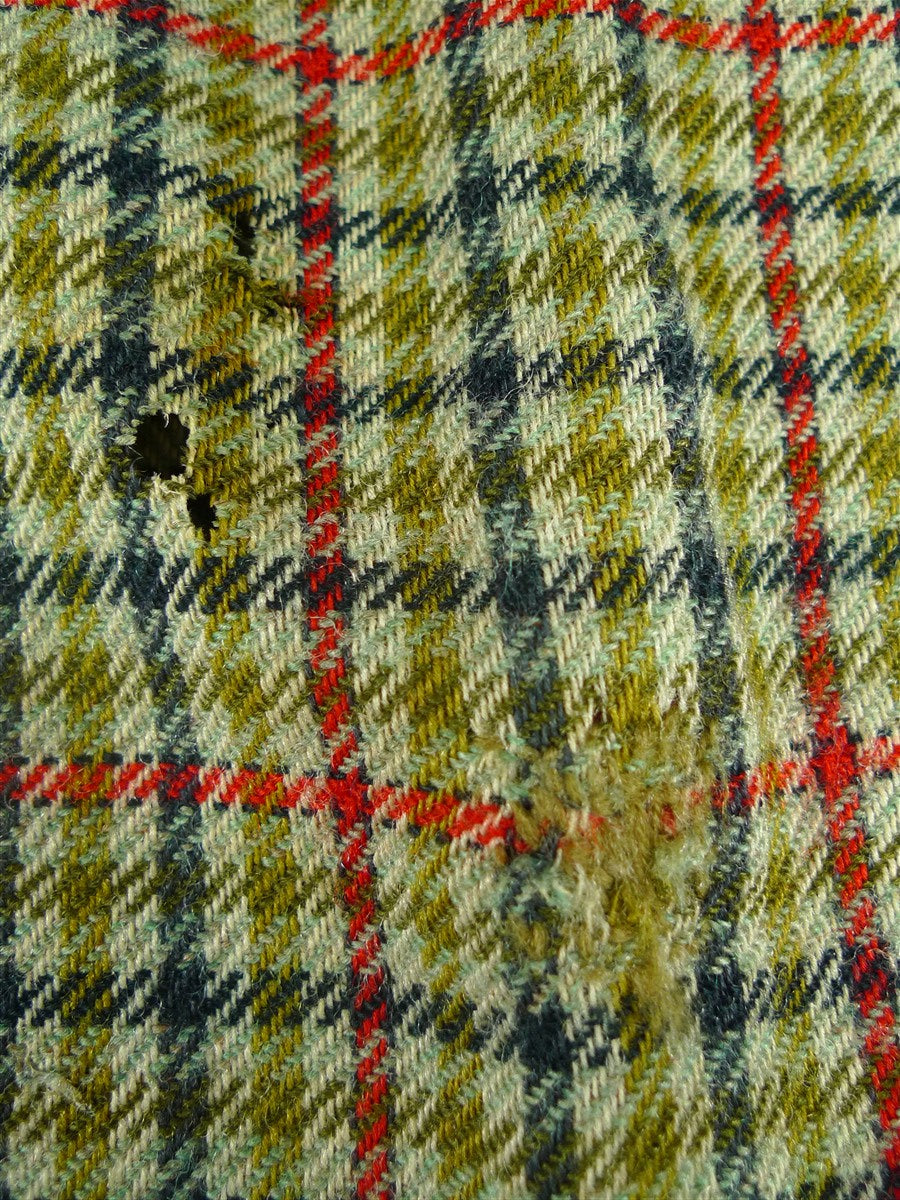 25/1173 vintage 1964 anderson & sheppard savile row bespoke gun check tweed shooting suit for restoration 42 regular to long