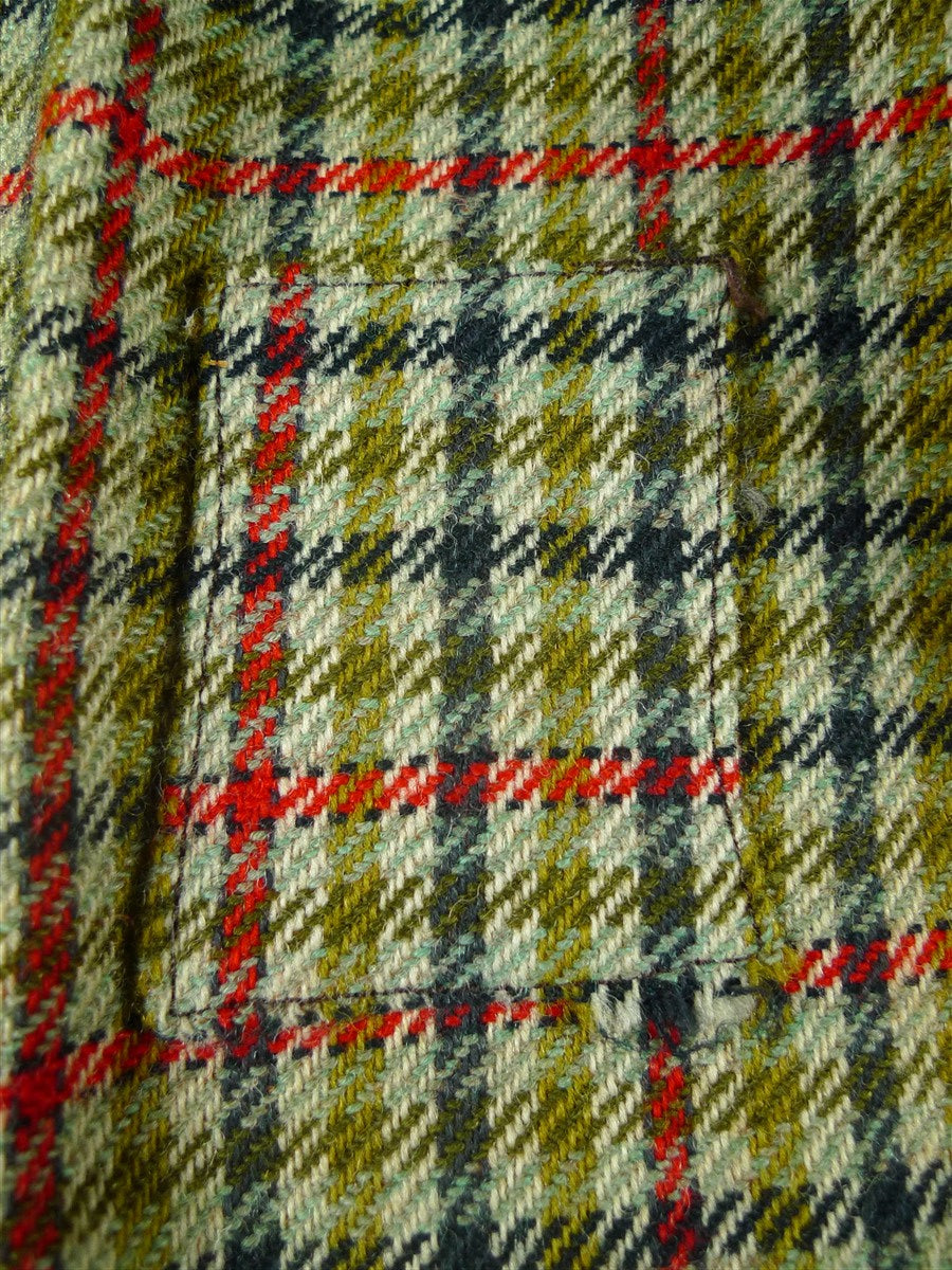 25/1173 vintage 1964 anderson & sheppard savile row bespoke gun check tweed shooting suit for restoration 42 regular to long