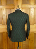 25/1155 beautiful 1968 vintage harrods bespoke tailor silk paisley dinner jacket w/ silk shawl lapel 37 short