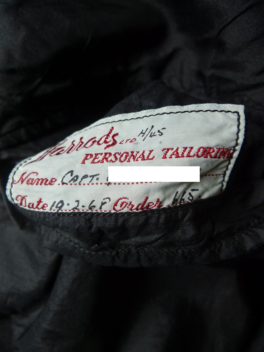 25/1155 beautiful 1968 vintage harrods bespoke tailor silk paisley dinner jacket w/ silk shawl lapel 37 short