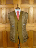 25/1160 immaculate daks brown wp check tweed half-norfolk style sports jacket 44 short