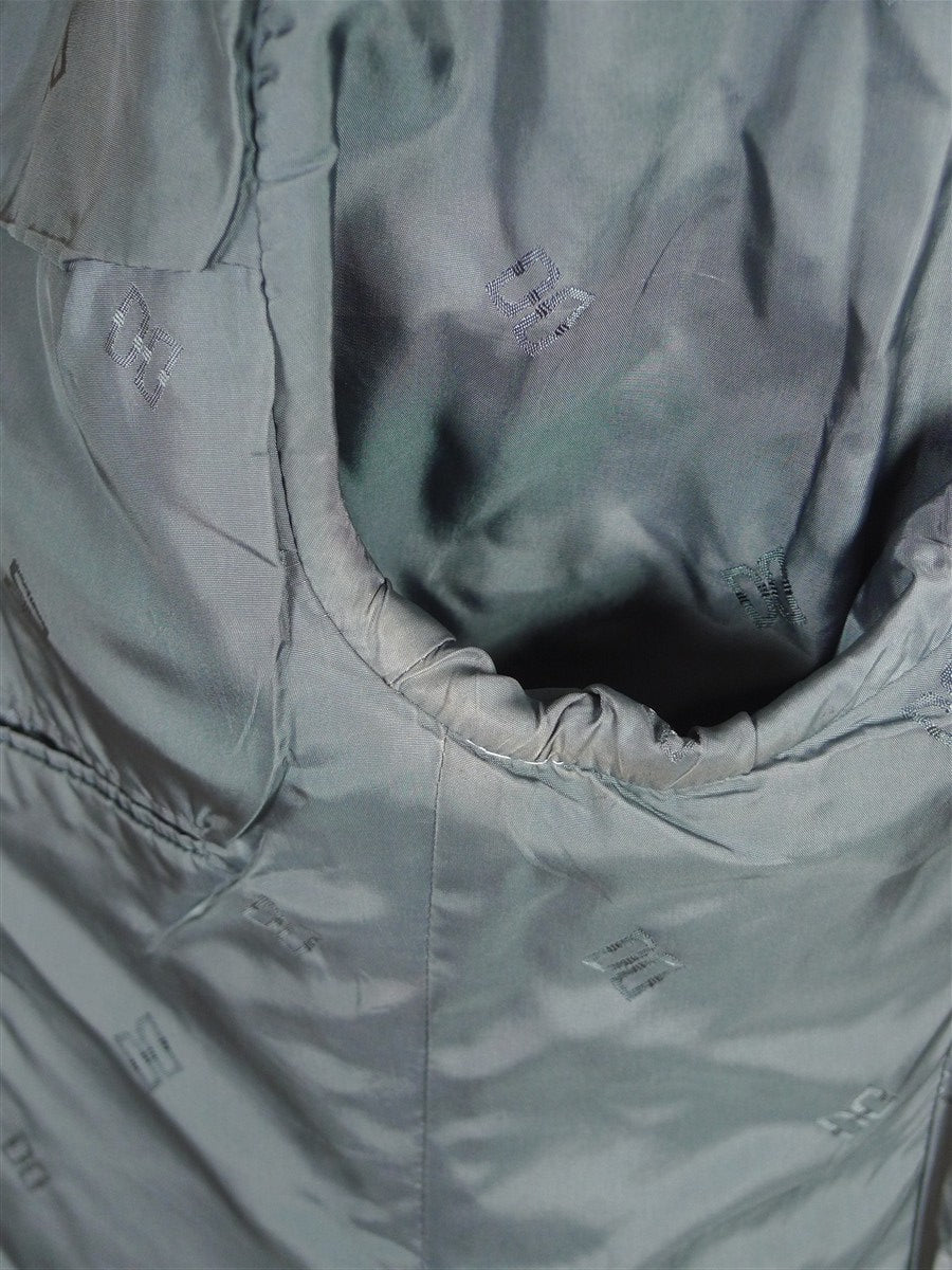 25/1159 immaculate daks grey house check 100% wool sports jacket blazer 42-43 short to regular