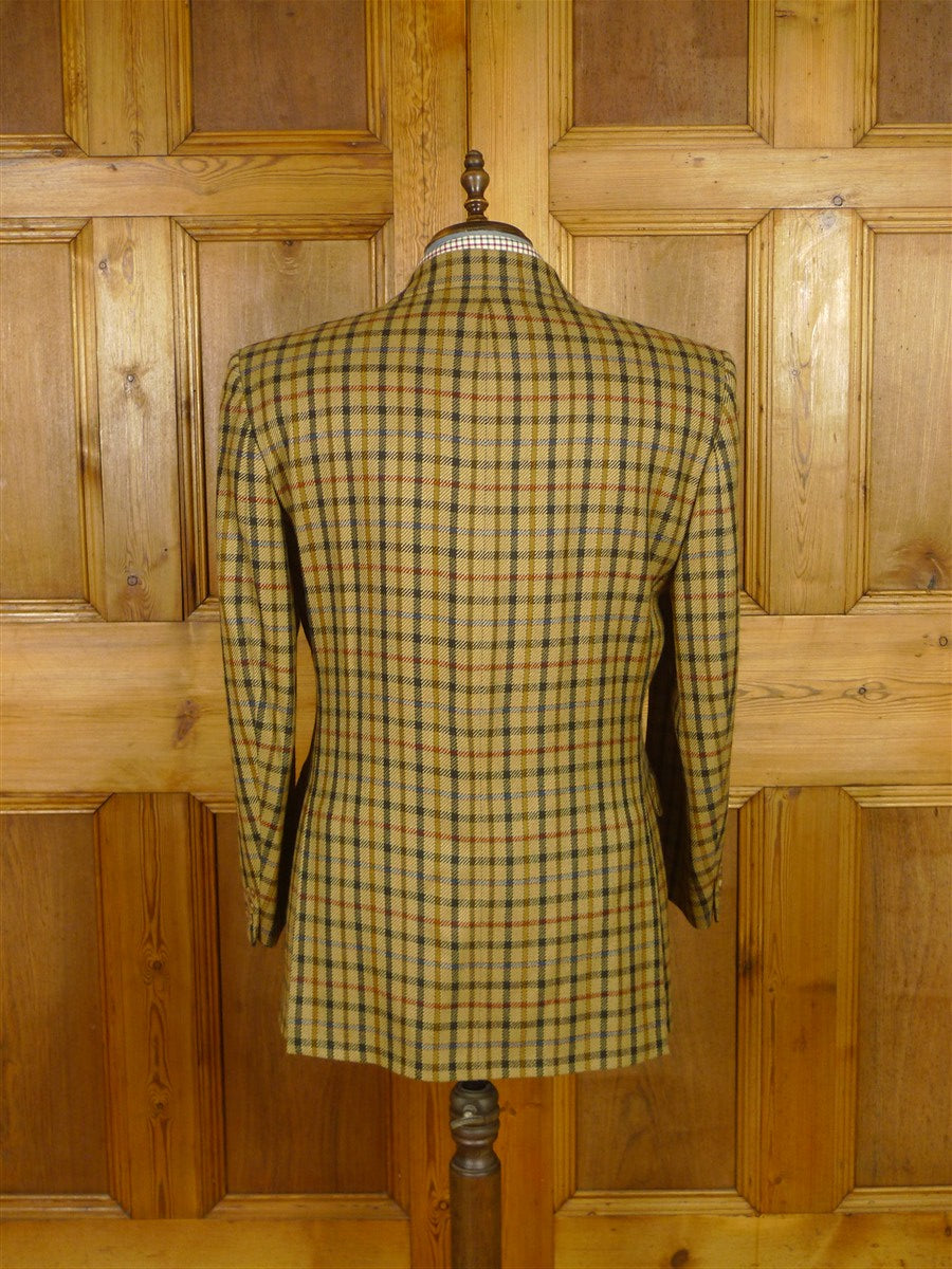 25/1158 immaculate daks house check 100% wool sports jacket blazer 42-43 regular